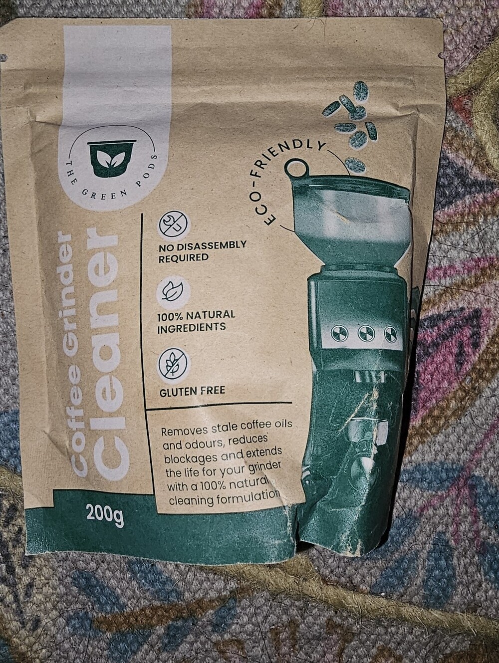Coffee Grinder Cleaner By The Green Pods 5 Doses